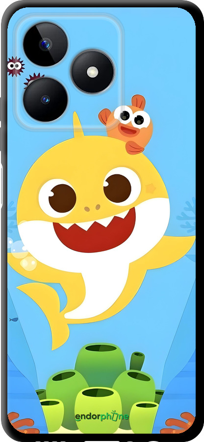 TPU чехол Бейби Шарк для Realme Note 50 - 6303b-3752 изображение 