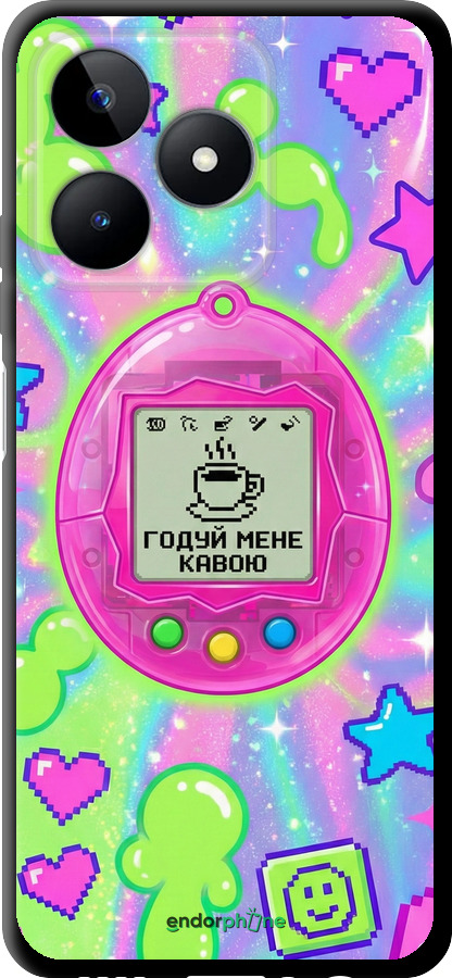 TPU чехол Y2K Aesthetic Retro Pet: Годуй мене кавою для Realme C51 - 6784b-3467 изображение 