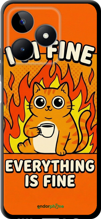 TPU чехол Funny Cat для Realme Narzo N53 - 6786b-4042 изображение 