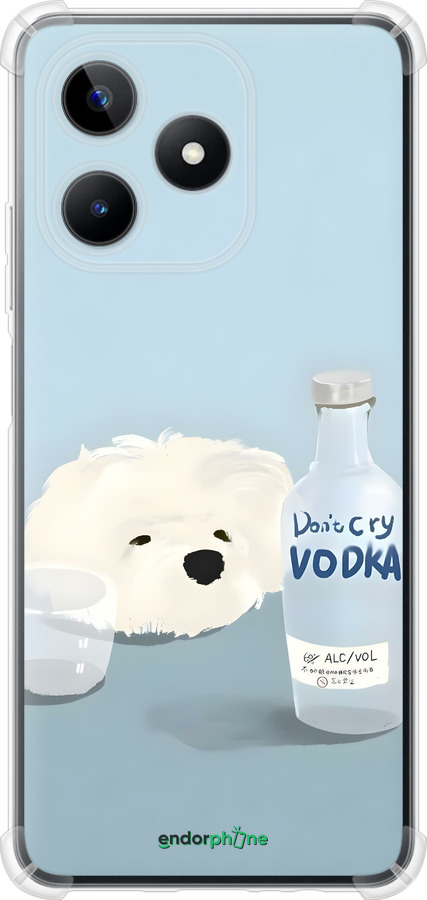 Силикон с усиленными углами чехол Пес водка для Realme C51 - 6368sp-3467 изображение 