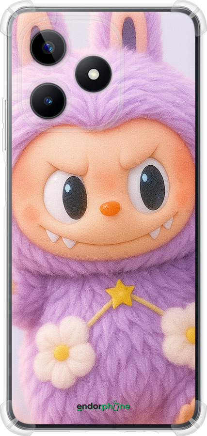 Силикон с усиленными углами чехол Лабубу для Realme Narzo N53 - 6708sp-4042 изображение 