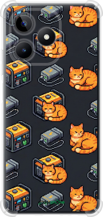 Силикон с усиленными углами чехол Autonomous Zone для Realme C51 - 6771sp-3467 изображение 