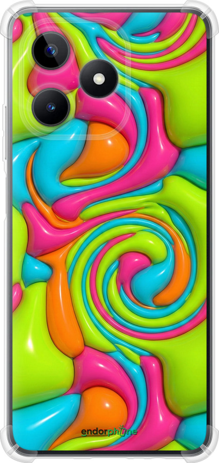 Силикон с усиленными углами чехол Y2K Jelly Dream для Realme Note 50 - 6780sp-3752 изображение 