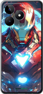 Силиконовый чехол Железный человек для Realme Note 50 - 6372u-3752 изображение 
