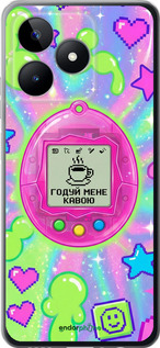 Силиконовый чехол 'Y2K Aesthetic Retro Pet: Годуй мене кавою' для Realme C53 изображение 5