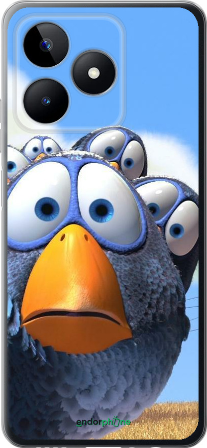 Силіконовий чехол Angry Birds для Realme C51 - 6008u-3467 изображение 