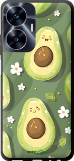 TPU чехол Авокадо для Realme C55 - 6380b-2992 изображение 