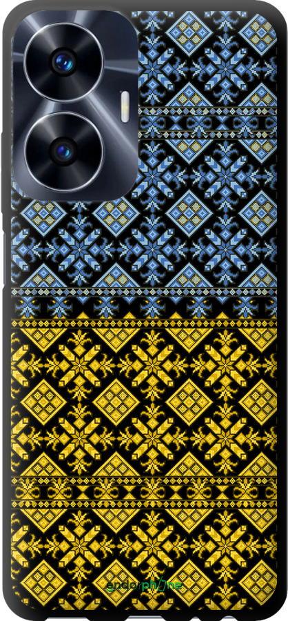 TPU чехол Жовто-блакитна вишиванка для Realme C55 - 1169b-2992 изображение 