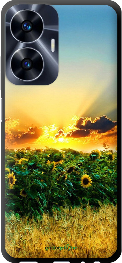 

TPU чорний чохол "Україна" для Realme C55
