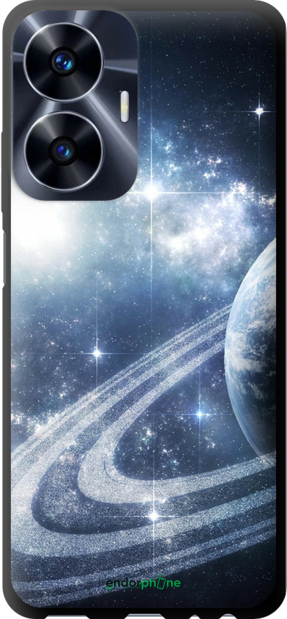 TPU чехол Кільця Сатурна для Realme C55 - 173b-2992 изображение 