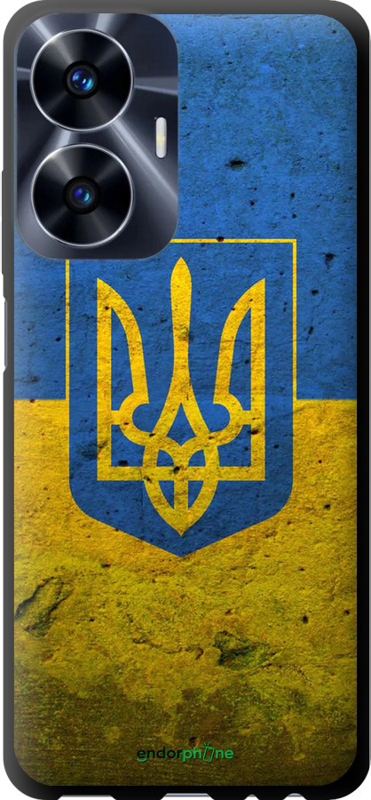 TPU чехол Флаг и герб Украины 2 для Realme C55 - 378b-2992 изображение 