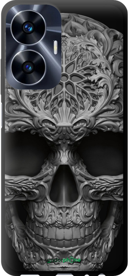 TPU чехол skull-ornament для Realme C55 - 4101b-2992 изображение 