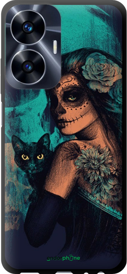 TPU чехол Fantasy girl для Realme C55 - 4133b-2992 изображение 