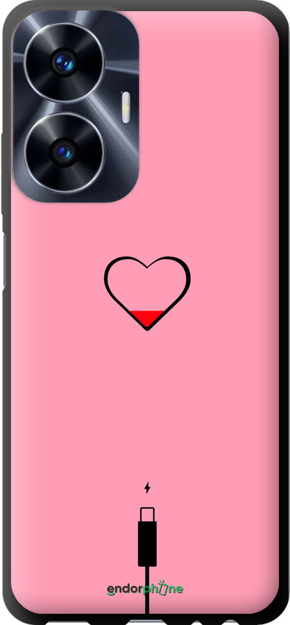 TPU чехол Підзарядка серця1 для Realme C55 - 4275b-2992 изображение 