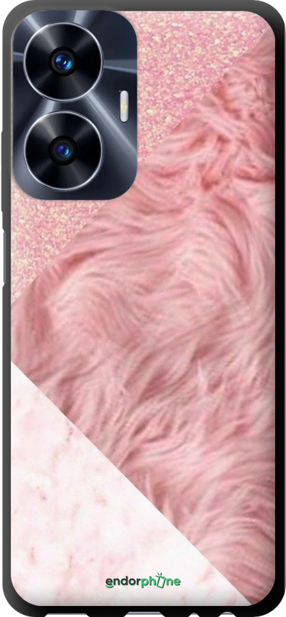 TPU чехол Розовые текстуры для Realme C55 - 4343b-2992 изображение 