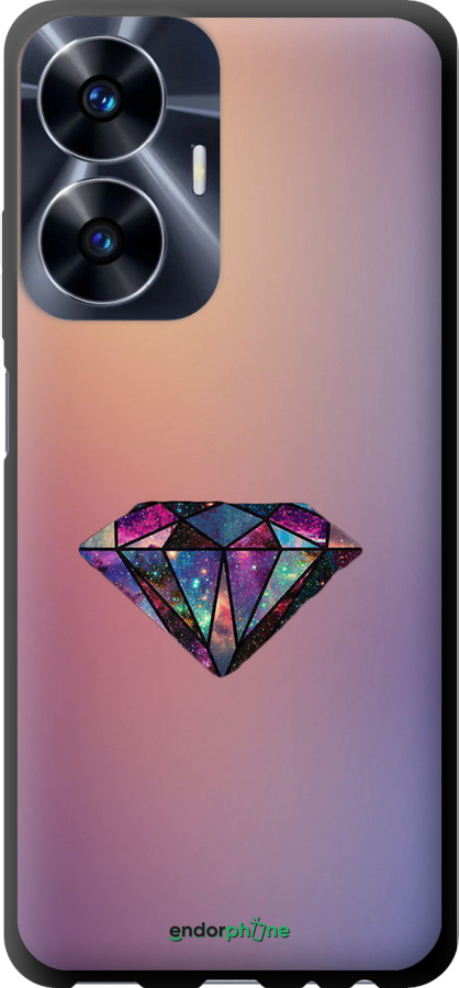 TPU чехол Диамант для Realme C55 - 4352b-2992 изображение 