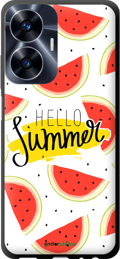 TPU чехол Hello Summer для Realme C55 - 4356b-2992 изображение 