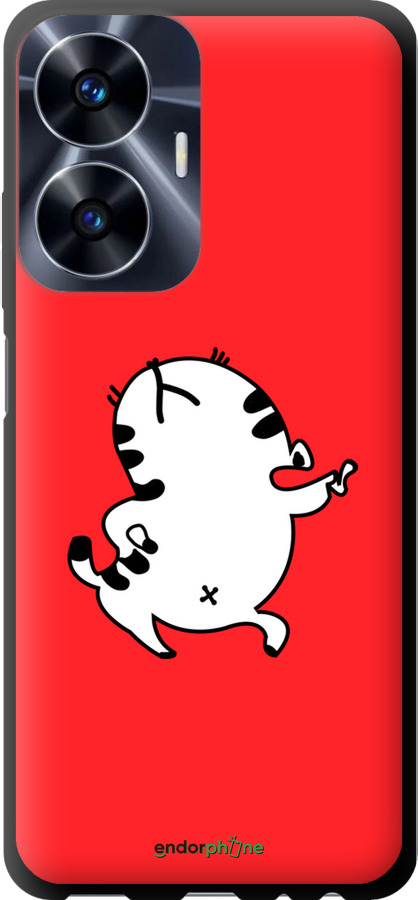 TPU чехол Котик для Realme C55 - 4577b-2992 изображение 