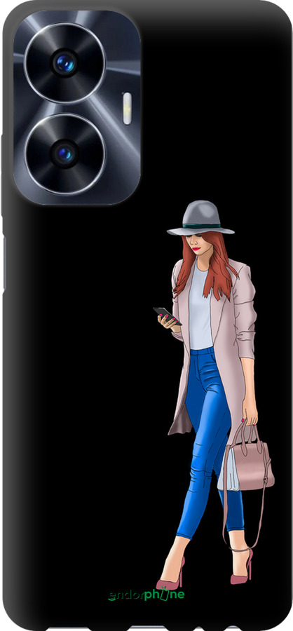 TPU чехол Девушка 1 для Realme C55 - 4751b-2992 изображение 