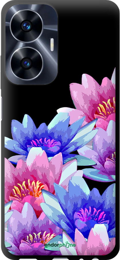 TPU чехол Лотос для Realme C55 - 4862b-2992 изображение 