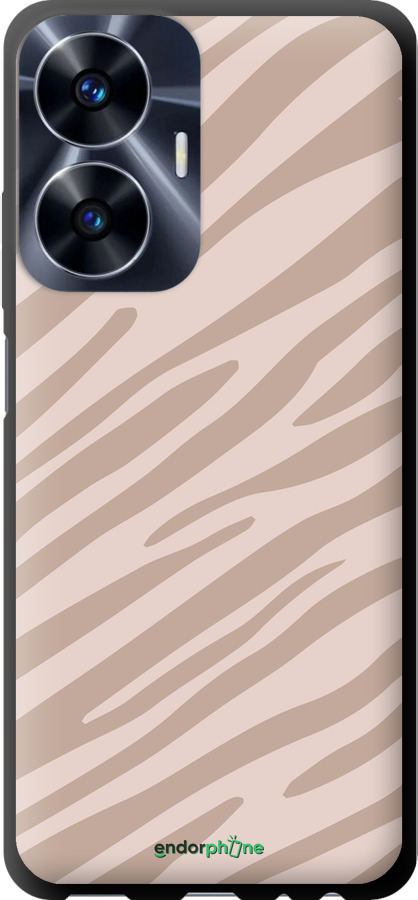 TPU чехол Зебра беж для Realme C55 - 4875b-2992 изображение 