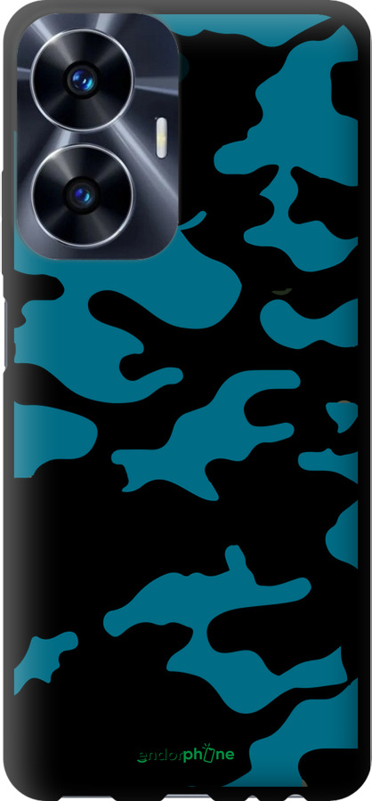 TPU чехол Камуфляж прозорий фон для Realme C55 - 4877b-2992 изображение 