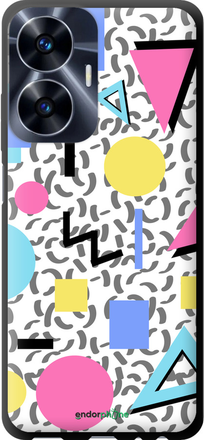 TPU чехол Color shapes для Realme C55 - 4893b-2992 изображение 