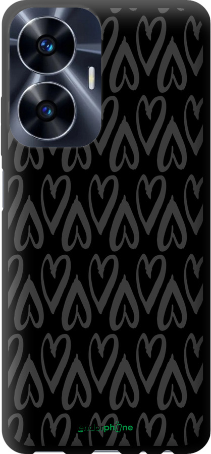 TPU чехол Сердца v2 для Realme C55 - 5497b-2992 изображение 