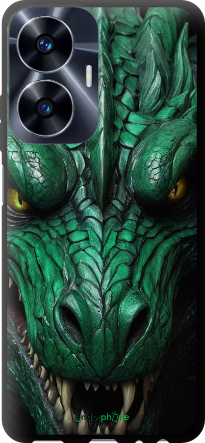 TPU чехол Зелений дракон v2 для Realme C55 - 5817b-2992 изображение 