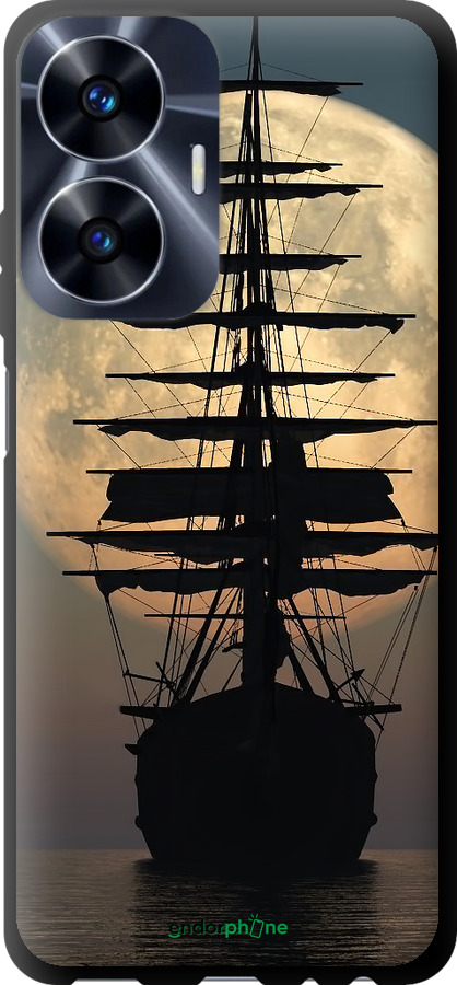 TPU чехол Корабль для Realme C55 - 5998b-2992 изображение 