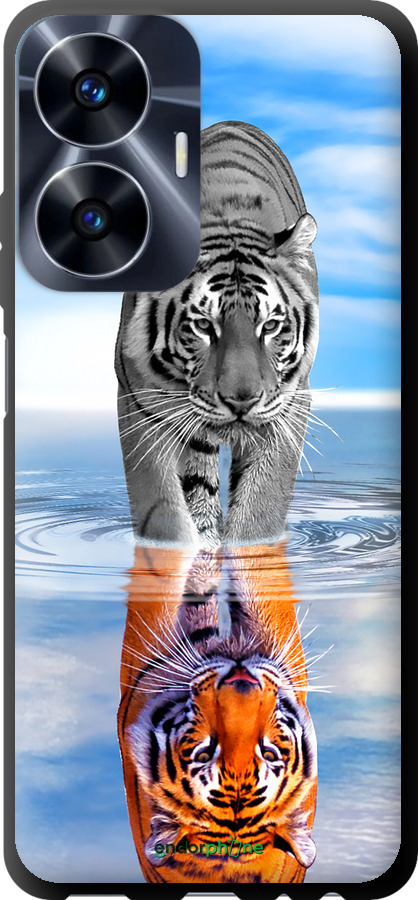 TPU чехол Тигр для Realme C55 - 6016b-2992 изображение 