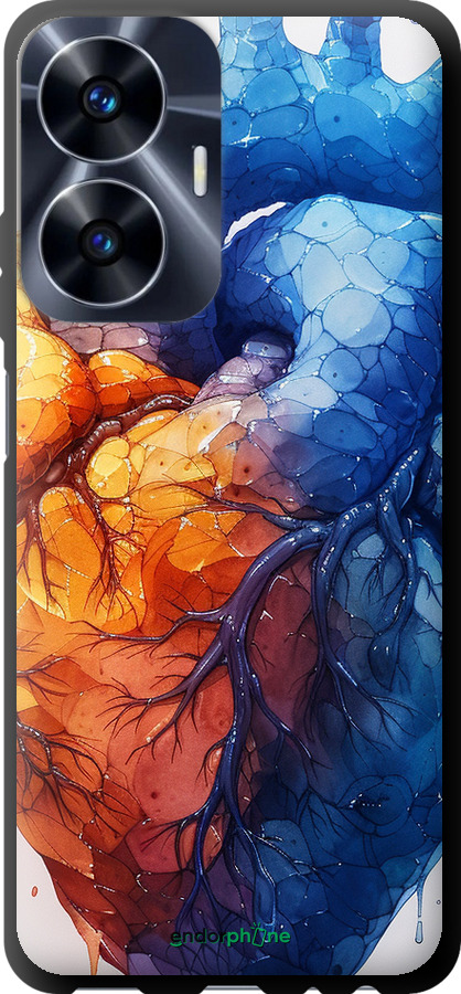 TPU чехол Арт-сердце для Realme C55 - 6034b-2992 изображение 