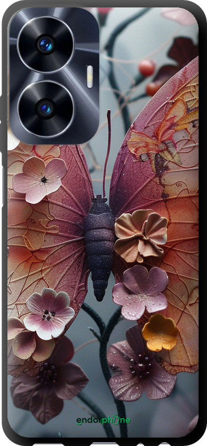 TPU чехол Fairy Butterfly для Realme C55 - 6048b-2992 изображение 