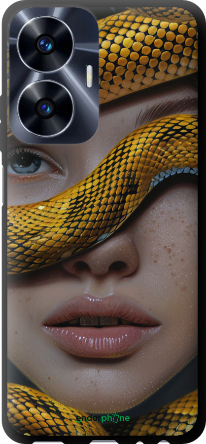 TPU чехол Объятия змеи для Realme C55 - 6081b-2992 изображение 