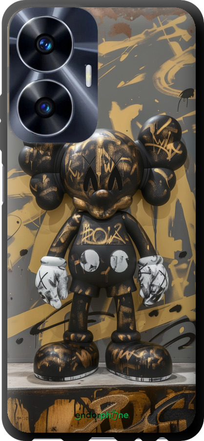 TPU чехол Bronze kaws для Realme C55 - 6097b-2992 изображение 