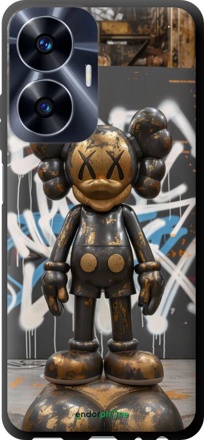 TPU чехол Bronze kaws v3 для Realme C55 - 6099b-2992 изображение 