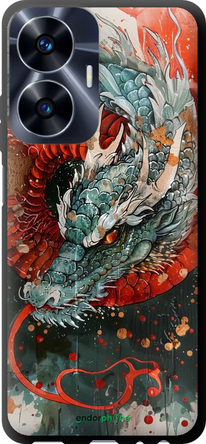TPU чехол Стихия огня для Realme C55 - 6101b-2992 изображение 