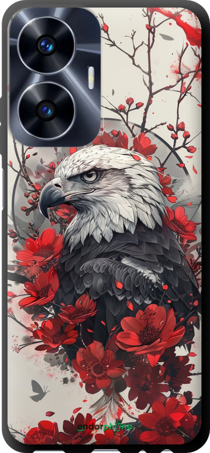 TPU чехол Рубиновый орел для Realme C55 - 6103b-2992 изображение 