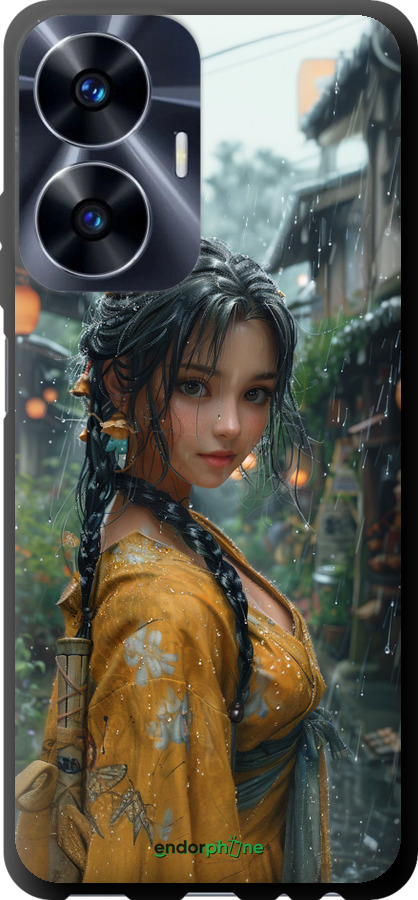 TPU чехол Anime-girl для Realme C55 - 6133b-2992 изображение 