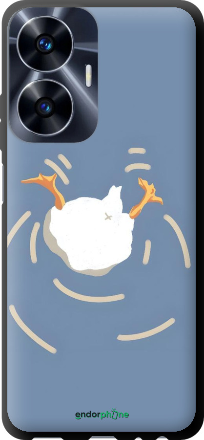 TPU чехол Гусь ныряет для Realme C55 - 6275b-2992 изображение 