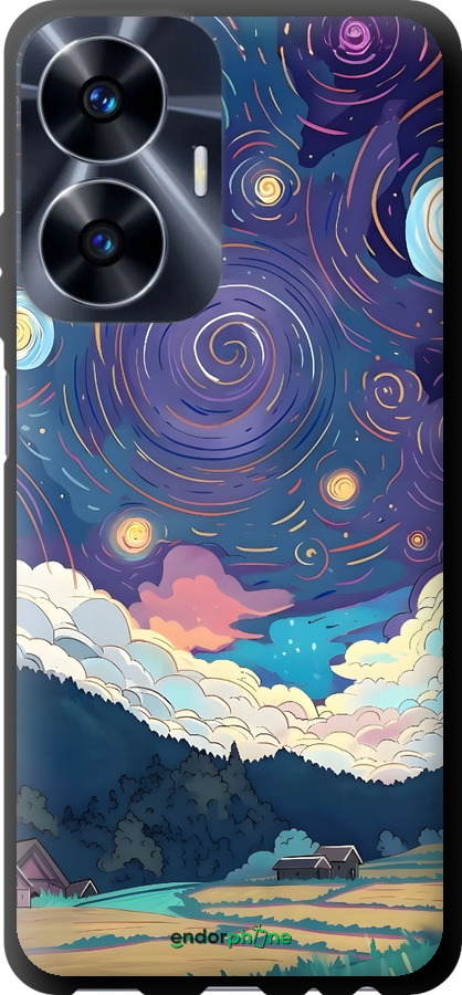 TPU чехол Креативный арт для Realme C55 - 6322b-2992 изображение 