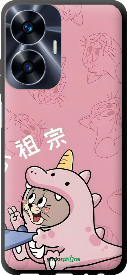 TPU чехол Том и джерри 2 для Realme C55 - 6359b-2992 изображение 