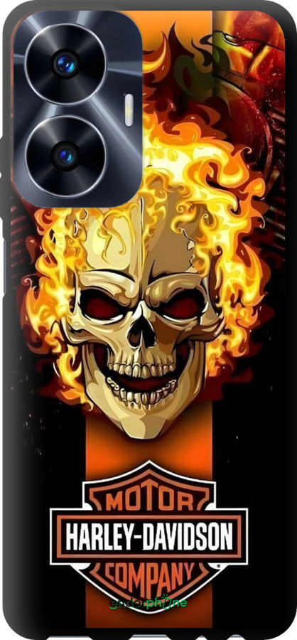 TPU чехол Харлей девидсон для Realme C55 - 6370b-2992 изображение 