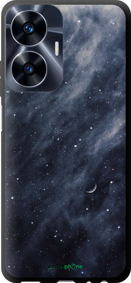 TPU чехол Сині хмари, Синій місяць для Realme C55 - 6398b-2992 изображение 