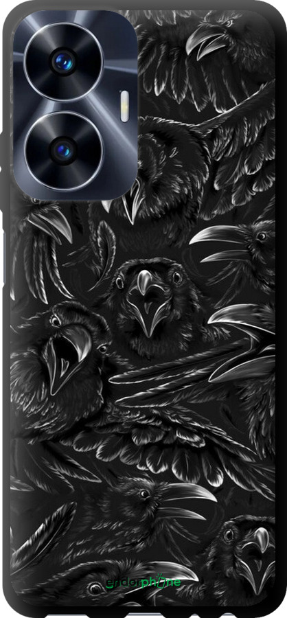 TPU чехол Воронья ярость для Realme C55 - 6474b-2992 изображение 