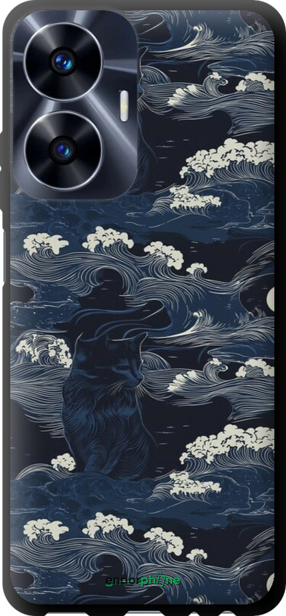 TPU чехол Морская тематика в стиле арт-деко для Realme C55 - 6520b-2992 изображение 
