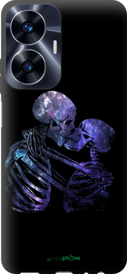 TPU чехол Із зображенням скелета для Realme C55 - 6537b-2992 изображение 