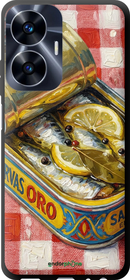 TPU чехол Vintage Sardine Tin Phone для Realme C55 - 6772b-2992 изображение 