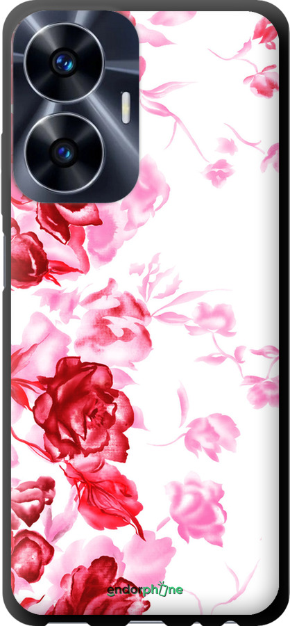 TPU чехол Намальовані троянди для Realme C55 - 724b-2992 изображение 