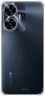 Силикон с усиленными углами чехол 'Прозрачный' для Realme C55 изображение 16